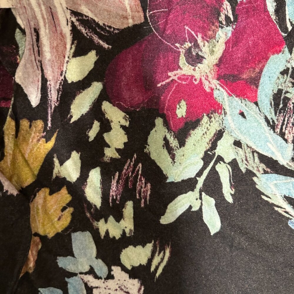 Ted Baker Pleated Long Sleeve Printed Sweater New Without Tags - Picture 7 of 9